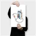 Picture of Retro Walkman Poster _GroupedProduct_Rectangle_Portrait_Canvas_