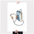 Picture of Retro Walkman Poster _GroupedProduct_Rectangle_Portrait_Canvas_