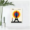 Picture of Retro Eiffel Tower Poster _GroupedProduct_Rectangle_Portrait_Canvas_
