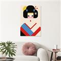Picture of Geisha Retro Poster _GroupedProduct_Rectangle_Portrait_Canvas_