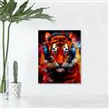 Picture of Tiger With Headphones animal _GroupedProduct_Rectangle_Portrait_Canvas_