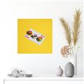 Picture of Sushi Selection on a Playing Card _GroupedProduct_Square_Canvas_