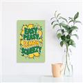 Picture of Easy Peasy Lemon Squeezy Typography Poster _GroupedProduct_Rectangle_Portrait_Canvas_