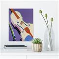 Picture of Retro Style Violin _GroupedProduct_Rectangle_Portrait_Canvas_