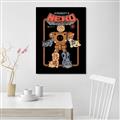 Picture of Robo Neko Cat Poster _GroupedProduct_Rectangle_Portrait_Canvas_