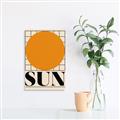 Picture of Sun Typography Poster _GroupedProduct_Rectangle_Portrait_Canvas_