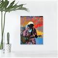 Picture of Retro Spaceman with Guitar Poster _GroupedProduct_Rectangle_Portrait_Canvas_