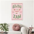 Picture of Sewing is my Jam Typography Poster _GroupedProduct_Rectangle_Portrait_Canvas_