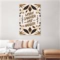 Picture of Work Smarter Not Harder Typography Poster _GroupedProduct_Rectangle_Portrait_Canvas_