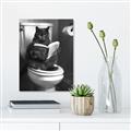 Picture of Plus Size Kitty on the Loo _GroupedProduct_Rectangle_Portrait_Canvas_