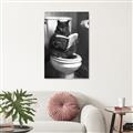 Picture of Plus Size Kitty on the Loo _GroupedProduct_Rectangle_Portrait_Canvas_
