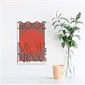 Picture of Good Morning Typography Poster _GroupedProduct_Rectangle_Portrait_Canvas_