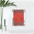 Picture of Good Morning Typography Poster _GroupedProduct_Rectangle_Portrait_Canvas_