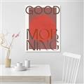 Picture of Good Morning Typography Poster _GroupedProduct_Rectangle_Portrait_Canvas_