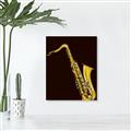 Picture of Golden Saxophone Poster _GroupedProduct_Rectangle_Portrait_Canvas_