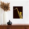 Picture of Golden Saxophone Poster _GroupedProduct_Rectangle_Portrait_Canvas_