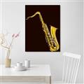 Picture of Golden Saxophone Poster _GroupedProduct_Rectangle_Portrait_Canvas_