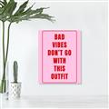 Picture of Bad Vibes Typography Poster _GroupedProduct_Rectangle_Portrait_Canvas_