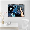 Picture of Music Dj Set  _GroupedProduct_Rectangle_Landscape_Canvas_Framed_