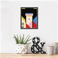 Picture of Geisha Girl Retro Poster _GroupedProduct_Rectangle_Portrait_Canvas_Framed_