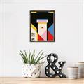Picture of Geisha Girl Retro Poster _GroupedProduct_Rectangle_Portrait_Canvas_Framed_