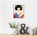 Picture of Geisha Retro Poster _GroupedProduct_Rectangle_Portrait_Canvas_Framed_