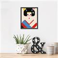 Picture of Geisha Retro Poster _GroupedProduct_Rectangle_Portrait_Canvas_Framed_