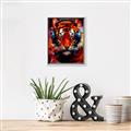 Picture of Tiger With Headphones animal _GroupedProduct_Rectangle_Portrait_Canvas_Framed_