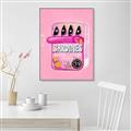 Picture of Sardines Tin Can Pink _GroupedProduct_Rectangle_Portrait_Canvas_Framed_