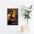 Picture of Old Vinyl Sounds Better Typography Poster _GroupedProduct_Rectangle_Portrait_Canvas_Framed_
