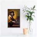 Picture of Old Vinyl Sounds Better Typography Poster _GroupedProduct_Rectangle_Portrait_Canvas_Framed_