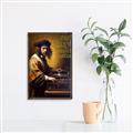 Picture of Old Vinyl Sounds Better Typography Poster _GroupedProduct_Rectangle_Portrait_Canvas_Framed_