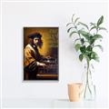 Picture of Old Vinyl Sounds Better Typography Poster _GroupedProduct_Rectangle_Portrait_Canvas_Framed_