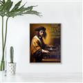 Picture of Old Vinyl Sounds Better Typography Poster _GroupedProduct_Rectangle_Portrait_Canvas_Framed_