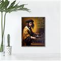 Picture of Old Vinyl Sounds Better Typography Poster _GroupedProduct_Rectangle_Portrait_Canvas_Framed_