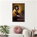 Picture of Old Vinyl Sounds Better Typography Poster _GroupedProduct_Rectangle_Portrait_Canvas_Framed_