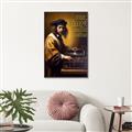 Picture of Old Vinyl Sounds Better Typography Poster _GroupedProduct_Rectangle_Portrait_Canvas_Framed_