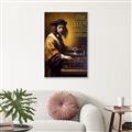 Picture of Old Vinyl Sounds Better Typography Poster _GroupedProduct_Rectangle_Portrait_Canvas_Framed_