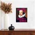 Picture of Volume Up Typography Poster _GroupedProduct_Rectangle_Portrait_Canvas_Framed_