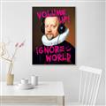 Picture of Volume Up Typography Poster _GroupedProduct_Rectangle_Portrait_Canvas_Framed_