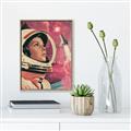 Picture of Astronaut in Space _GroupedProduct_Rectangle_Portrait_Canvas_Framed_