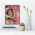 Picture of Astronaut in Space _GroupedProduct_Rectangle_Portrait_Canvas_Framed_