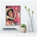 Picture of Astronaut in Space _GroupedProduct_Rectangle_Portrait_Canvas_Framed_