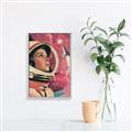 Picture of Astronaut in Space _GroupedProduct_Rectangle_Portrait_Canvas_Framed_