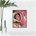 Picture of Astronaut in Space _GroupedProduct_Rectangle_Portrait_Canvas_Framed_