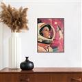 Picture of Astronaut in Space _GroupedProduct_Rectangle_Portrait_Canvas_Framed_
