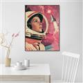 Picture of Astronaut in Space _GroupedProduct_Rectangle_Portrait_Canvas_Framed_