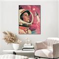 Picture of Astronaut in Space _GroupedProduct_Rectangle_Portrait_Canvas_Framed_