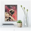 Picture of Astronaut in  Space _GroupedProduct_Rectangle_Portrait_Canvas_Framed_