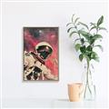Picture of Astronaut in  Space _GroupedProduct_Rectangle_Portrait_Canvas_Framed_